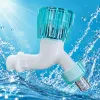 Simple green transparent rotating handle white hand-washing faucet, kitchen and bathroom faucet accessories Specification image